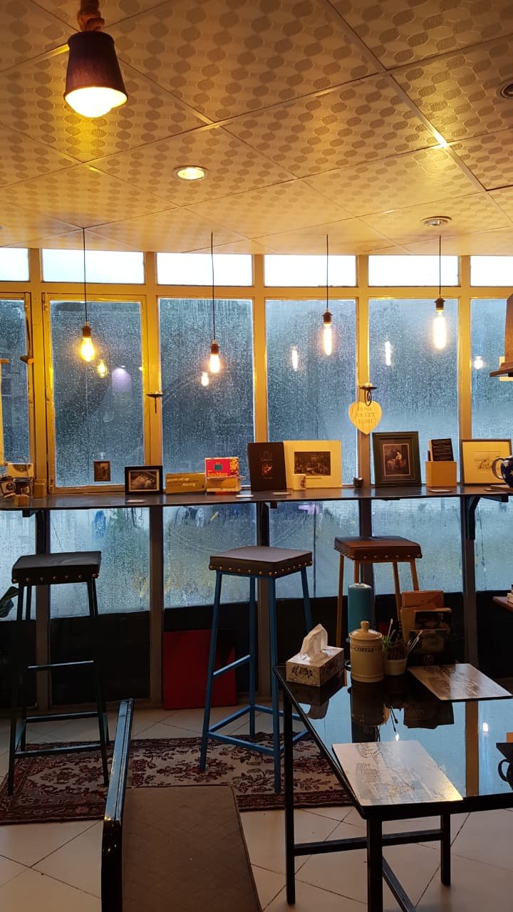 The first room — window seats and pendant lights