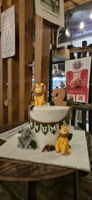 A custom cake made at The Vintage Home