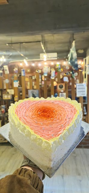 A custom cake made at The Vintage Home