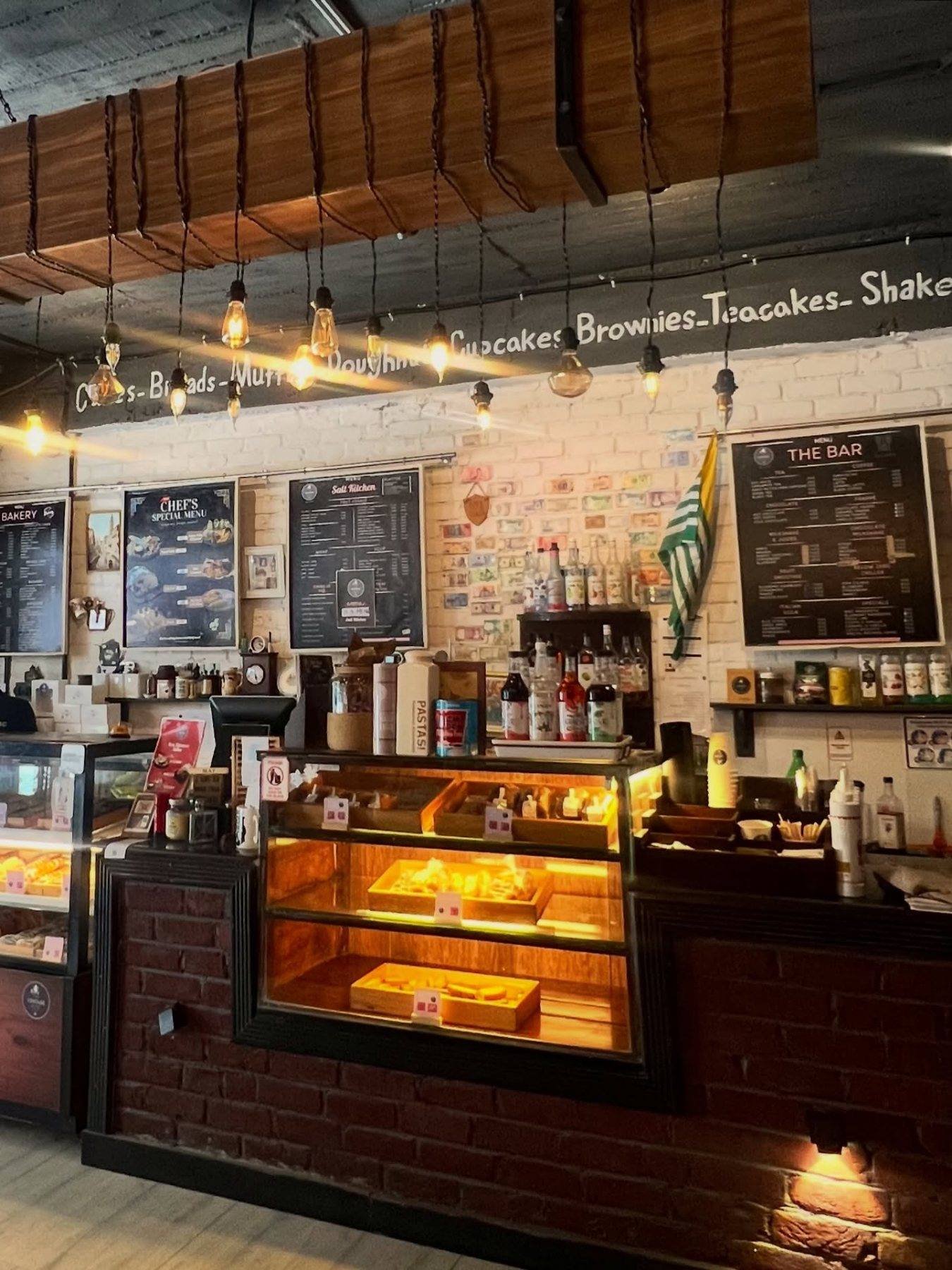 The counter at The Vintage Home, chalkboards and all