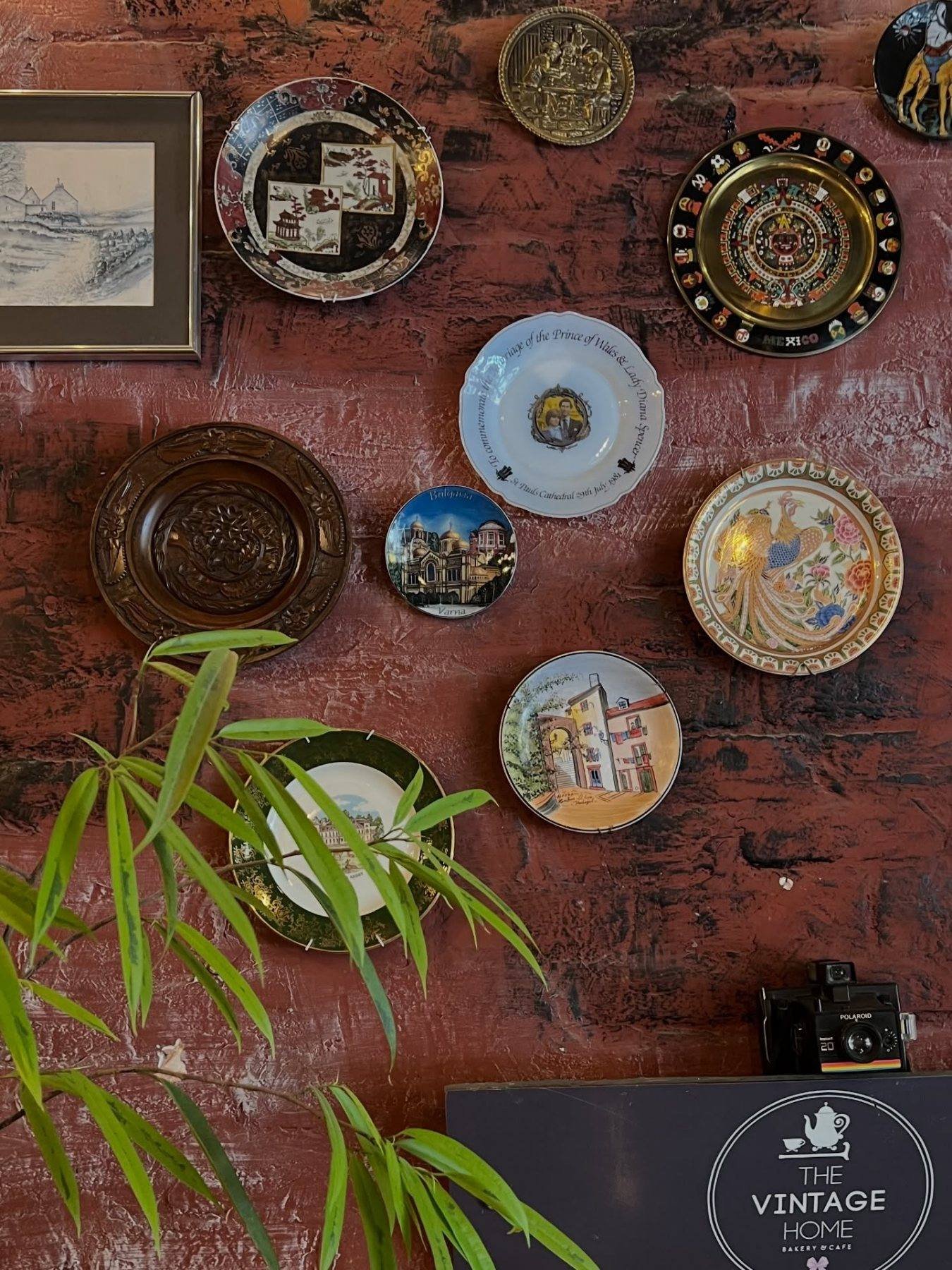 The plate wall at The Vintage Home